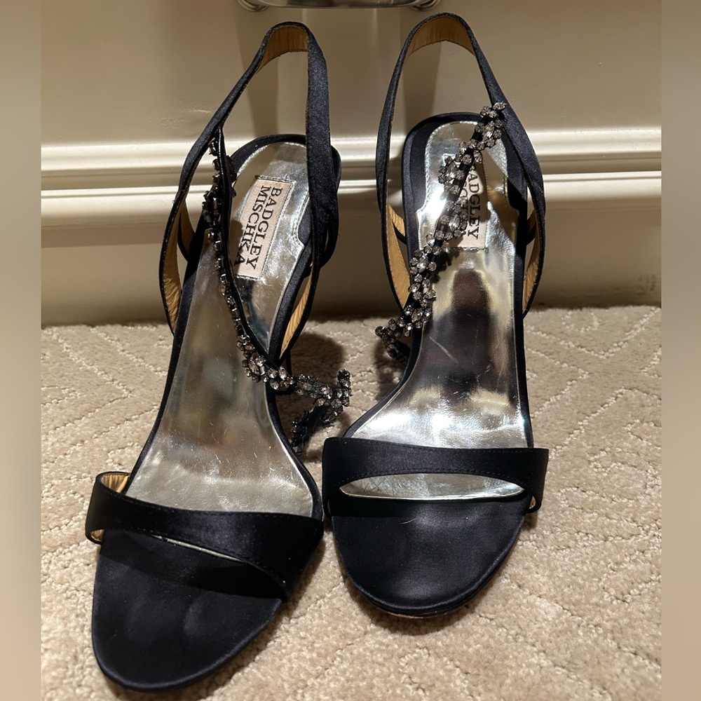 Black Jeweled heels